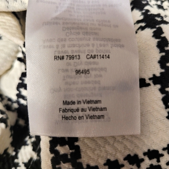 MOTHERHOOD MATERNITY NURSING Black & White LIFT UP ZIPPER DETAIL NURSING DRESS L - Picture 10 of 16